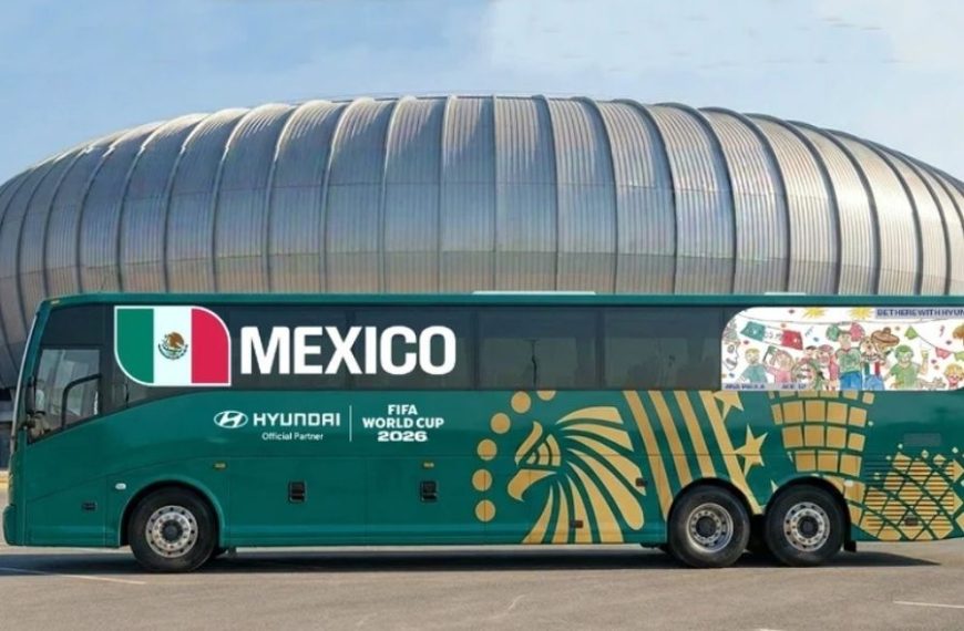Hyundai presenta los buses oficiales del Mundial de Fútbol 2026