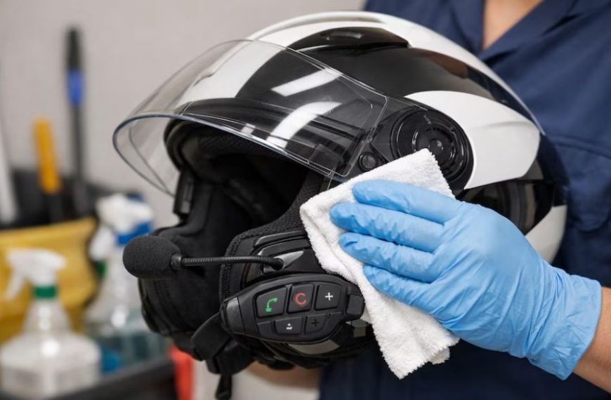 Cómo limpiar correctamente un casco de moto con intercomunicador sin dañarlo