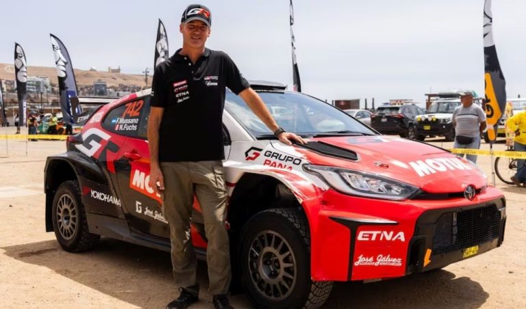 Nicolás Fuchs vuelve a Caminos del Inca 2026: así fueron sus primeros kilómetros con el GR Yaris